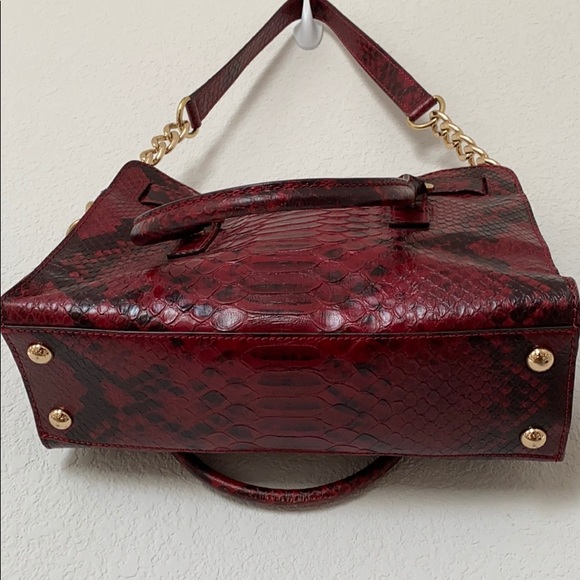 Michael Kors Red Python shoulder bag - Picture 5 of 7